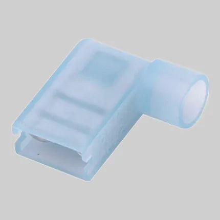 Electrical Solderless Insulated Female Flag Connector - 1/4 in. Tab