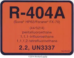 R404a Labels: Package of 10 - 0.2 Lbs