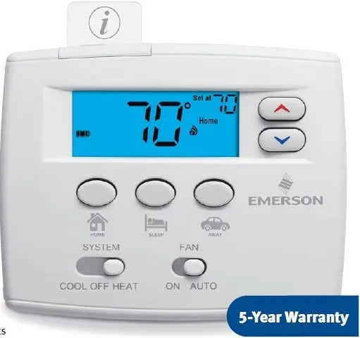 White Rodgers Easy Set Non-Programmable Heat Pump Thermostat - 2H/1C